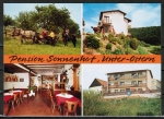 Werbe-Ansichtskarte Reichelsheim / Unter-Ostern, Speisegaststtte - Pension-Ferienappartements "Sonnenhof" - Peter Sattler, um 1970 / 1975
