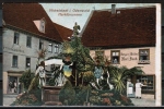 AK Michelstadt, geschmckter Marktbrunnen, gelaufen 1910