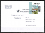 Bund 3732 als portoger. EF mit 30 Cent Briefe-Dauerserie aus Bogen mit ER auf Inlands-Daialogpost-Postkarte von 2023, codiert