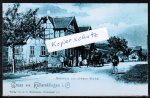 Repro-Foto Mossautal / Hiltersklingen, Gasthaus von Johann Michel, mit Postkutsche und Brieftrger !!!