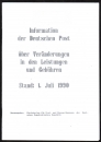 Kopie des DDR - VGO-Tarif - Gebhrenheftes vom 1.7.1990 -  31.3.1991