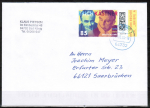 Bund 3814 als portoger. EF mit 85 Cent Erich Kstner auf Inlands-Brief bis 20g von 2024, codiert