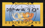 Bund ATM 3.1 - mit DBP-Eindruck - Marke zu 10 Pf sauber gestempelt mit Vollstempel Neu-Anspach von 1999