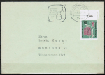 Bund 392 als portoger. EF mit 10 Pf Flora und Philatelie auf Inlands-Drucksache bis 20g von 1963-1964