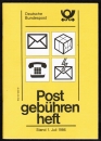 Bund / Berlin Original-Gebhrenheft vom 1.7.1986 in guter / einwandfreier Erhaltung !