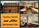 Ansichtskarte Reichelsheim, Gasthaus - Pension "Zum Adler", um 1970 - gelaufen 1981