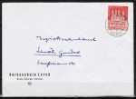 Bund 366 als portoger. EF mit 20 Pf Kaiserdom Speyer auf kleinformatigem Inlands-Brief bis 20g von 1961-1963