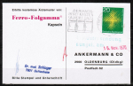 Bund 647 als portoger. EF mit 20 Pf Das Evangelium allen Vlkern auf Inlands-Postkarte von 1970-1971