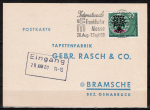 Bund 326 als portoger. EF mit 10 Pf Weltflchtlingsjahr auf Inlands-Postkarte von 1960-1961