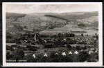 Ansichtskarte Michelstadt, Teilansicht, im Vordergrund mit Jahnstrae, ca. 1955 / 1960 !? - Marke entfernt, auch bildseitig leichte Spuren sichtbar