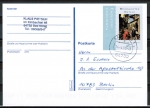 Bund 2703 als portoger. EF mit 45 Cent Weihnachten 2008 auf Inlands-Postkarte von 2008-2019, codiert