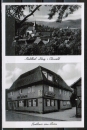 AK Bad Knig, Gasthaus und Pension "Zum Lwen" - Gg. Nicklas - Schweinemetzgerei, wohl Anfang 1950er-Jahre