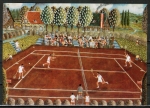 Ansichtskarte von Siegfried Kratochwil - "Das Tennisturnier"