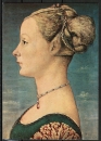 Ansichtskarte von Antonio Pollaiuolo (1433-1498) - "Portrait einer jungen Braut"
