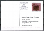 Bund 1065 als portoger. EF mit 60 Pf FIP-Kongress 1980 auf Sammel-Anschriftenprfungs-Postkarte von 1992-2002