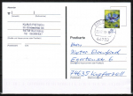 Bund 3468 als portoger. EF mit 60 Cent Blumen / Kornblume aus Rolle auf Inlands-Postkarte von 2019-2021, codiert