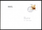 Bund 1861 als Ganzsachen-Ausschnitt aus PSo 42 - 80 Pf Sport 1996 - portogerecht 1996 auf Bsingen-Brief in die Schweiz gelaufen