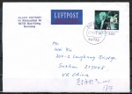Bund 2076 als portoger. EF mit 300 Pf Richard Strauss auf Inlands-Brief oder bersee-Luftpost-Brief bis 20g von 1999-2002 im Ankauf gesucht !