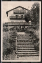 AK Bad Knig, Pension "Haus Waldeck", gelaufen 1942