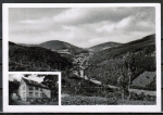 Ansichtskarte Oberzent / Unter-Sensbach, Gasthaus und Pension "Bergbrunnen" - H. Vlker, gelaufen 1959 mit Poststellenstempel Unter Sensbach