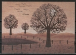 10 gleiche Ansichtskarten von W. Grnemeyer - "Baumlandschaften" (9012)
