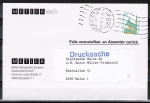 Bund 1406 als portoger. EF mit 100 Pf SWK "Alttting" aus Rolle auf Inl.-Drucksache 20-50g von 1989-1993