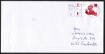 Bund 2174 als portoger. EF mit 110 Pf / 0,56  Erich Ollenhauer auf Langformat-Brief bis 20g von 2001, codiert, rs. braun gewordene Skl.-Klappe