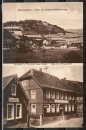 AK Reichelsheim, Gasthof und Pension "Zum Adler" - Ad. Dingeldein, rs. Notizen von 1934