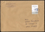 Bund 2765 als portoger. EF mit 145 Cent Schiller auf bergroem B5-Inlands-Brief von 2009, ca. 25 cm lang