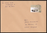 Bund 3144 als portoger. EF mit 145 Cent Mercedes als Nassklebe-Marke auf bergroem B5-Inlands-Brief von 2015, ca. 25 cm lang, leichte Stempelmngel