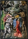 10 gleiche Ansichtskarten von El Greco (1541-1614) - "Christi Taufe" (Ausschnitt)