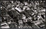 AK Bad Knig, Luftaufnahme des Zentrums mit der "neuen" Wandelhalle, ca. 1955