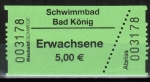 Eintrittskarte fr das Schwimmbad, wohl 2015 (?)