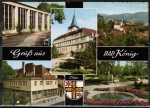 AK Bad Knig, Wandelhalle und Badehaus, gelaufen 1974