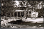 AK Bad Knig, Wandelhalle mit Brcke ber den Kimbach, ca. 1960