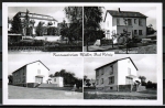 AK Bad Knig Kursanatorium Mller mit den Husern Schler, Erk und Reis, gelaufen 1955