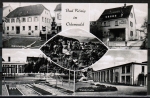 AK Bad Knig, Schnberger Hof mit Haus Regina und Minigolf, gelaufen ca. 1965, Marke entfernt