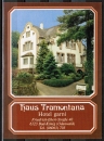 Postkarten-groer Werbe-Flyer vom Hotel "Haus Tramontana", ca. 1980 / 1985