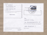 Berlin 835 als portoger. EF mit 350 Pf SWK aus Bogen mit Bogen-Rand auf Inlands-Pckchen-Adresse von 1989-1991