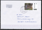 Brief mit Briefmarke Individuell zu 70 Cent mit einer Ansicht der alten Friedhofskapelle, Brief gelaufen 2019