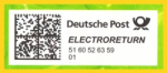 Label fr die Versendungsform "Electroreturn"
