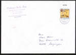 Bund 2035 als portoger. EF mit 300 Pf Erich Kstner auf C5-Inlands-Brief von 1999-2002, ca. 23 cm lang