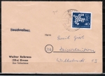Bund 368 als portoger. EF mit 40 Pf Europa 1961 auf kleinformatigem Inlands-Brief ber 20g von 1961-1963
