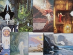 Alle 8 AK von Diana Stanley zusammen wie derzeit eingestellt - Kunst - Art - Knstlerkarten - Gemlde- / Malerei-Ansichtskarten