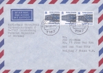 ... oder ein "Luftpost-Brief" nach China - ohne "Straen-bersetzung" fr den Zusteller und ohne Ankunftsstempel ... !